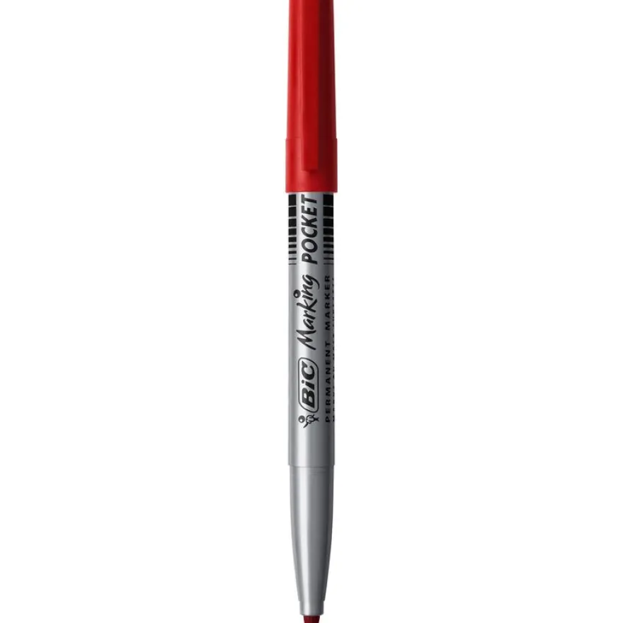 BIC MARKING Pocket 1445 - Marqueur permanent - pointe ogive - rouge