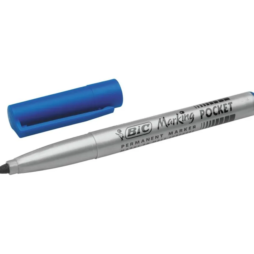 BIC MARKING Pocket 1445 - Marqueur permanent - pointe ogive - bleu