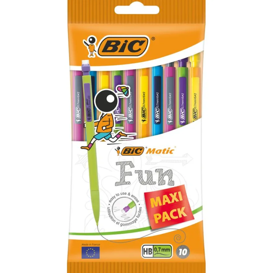BIC Matic Combos - Pack de 10 porte mines - HB - 0,7 mm