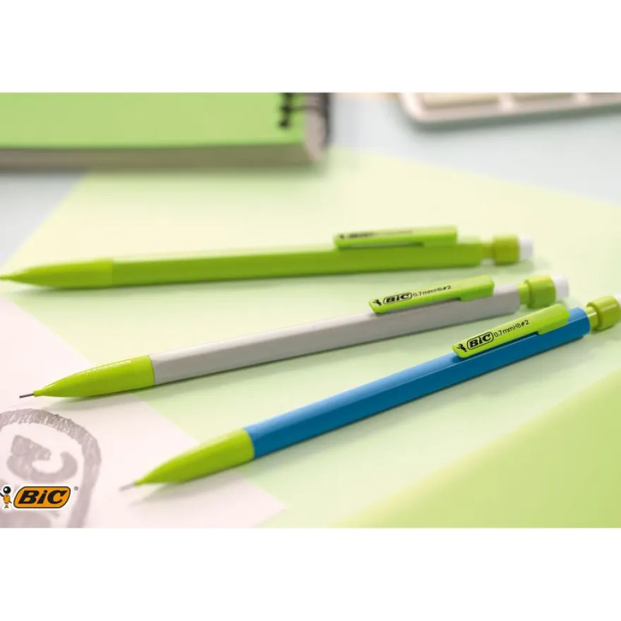 BIC Matic ECOlutions - Porte mines - HB - 0,7 mm - avec gomme