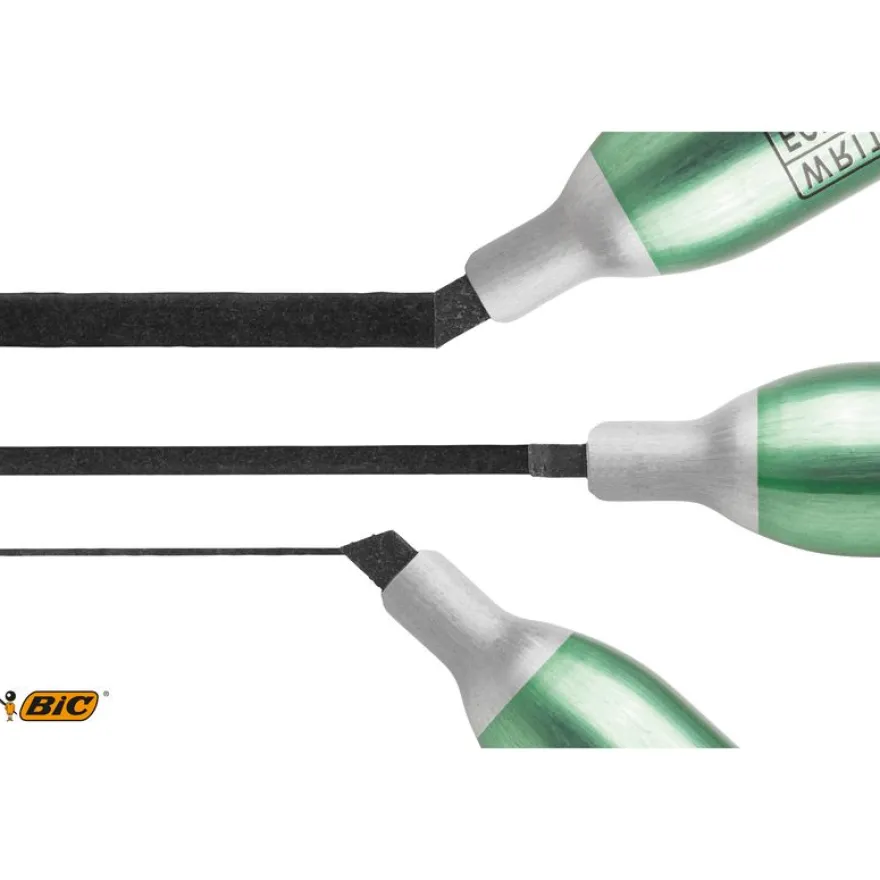 BIC ONYX 1591 - Marqueur permanent - pointe biseau - noir