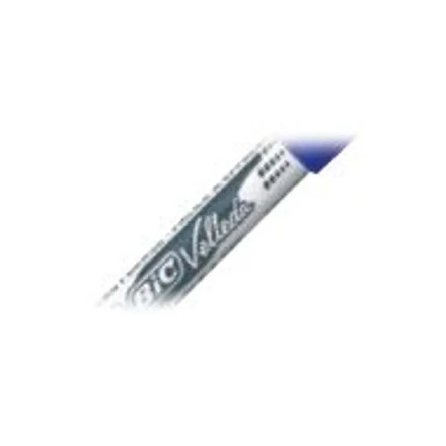 BIC VELLEDA 1741 - Pack de 12 marqueurs effaçables - pointe ogive - bleu