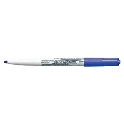 BIC VELLEDA 1741 - Pack de 12 marqueurs effaçables - pointe ogive - bleu