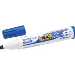 BIC VELLEDA 1701 - Pack de 12 marqueurs effaçables - pointe ogive - bleu