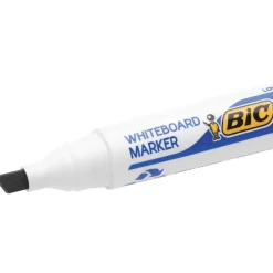 BIC VELLEDA 1751 - Pack de 4 marqueurs effaçables - pointe biseau - couleurs assorties