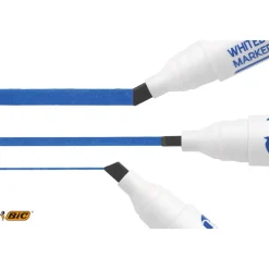 BIC VELLEDA 1751 - Pack de 4 marqueurs effaçables - pointe biseau - couleurs assorties