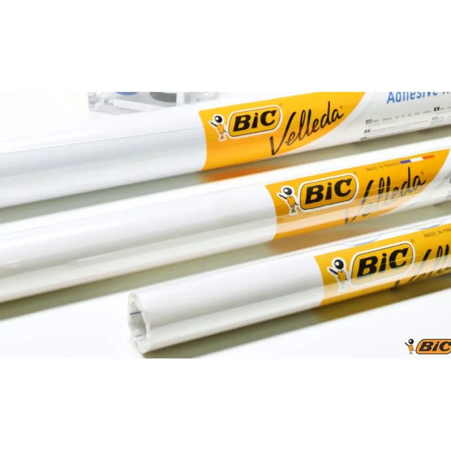 BIC Velleda - Surface effaçable à sec - rouleau adhésif - 100 x 200 cm - blanc