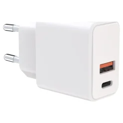 BigBen - Adaptateur électrique - CA/USB-C/USB - GaN - 38 Watt - blanc