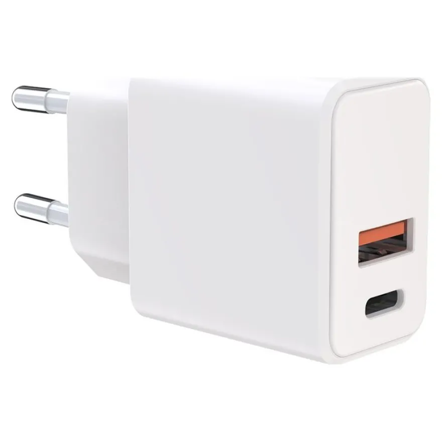 BigBen - Adaptateur électrique - CA/USB-C/USB - GaN - 38 Watt - blanc