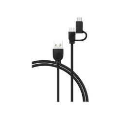 Bigben - câble de charge et de synchronisation USB A/micro USB & USB C - 1.2 m