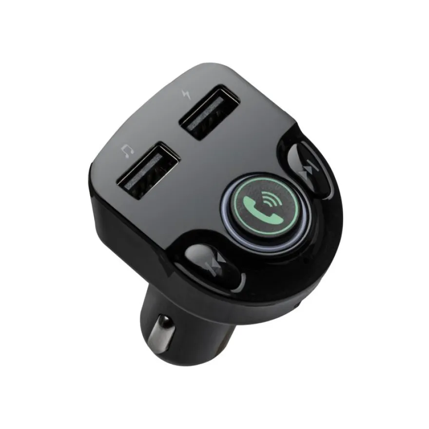 BigBen - chargeur allume cigare pour voiture avec transmetteur FM - 2 USB-A