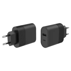 BigBen - chargeur secteur pour smartphone - USB-A + USB-C - noir