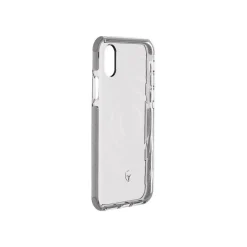 Bigben - Coque de protection pour iPhone X/XS - transparent et argent