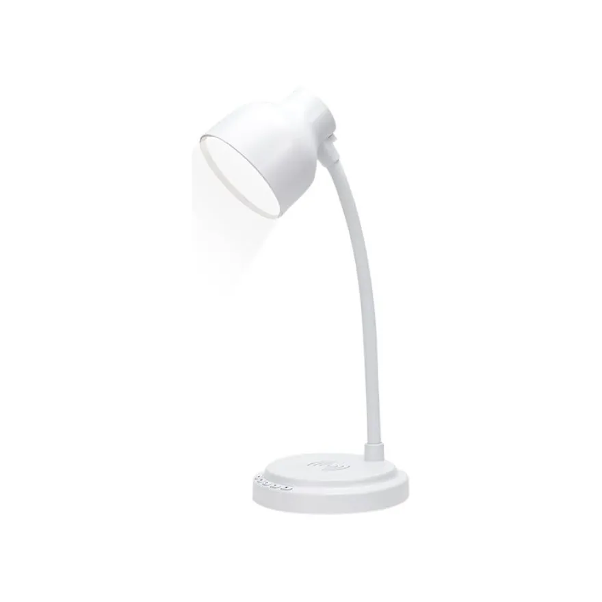 BIGBEN - Lampe de bureau avec chargeur sans fil - LED - blanc
