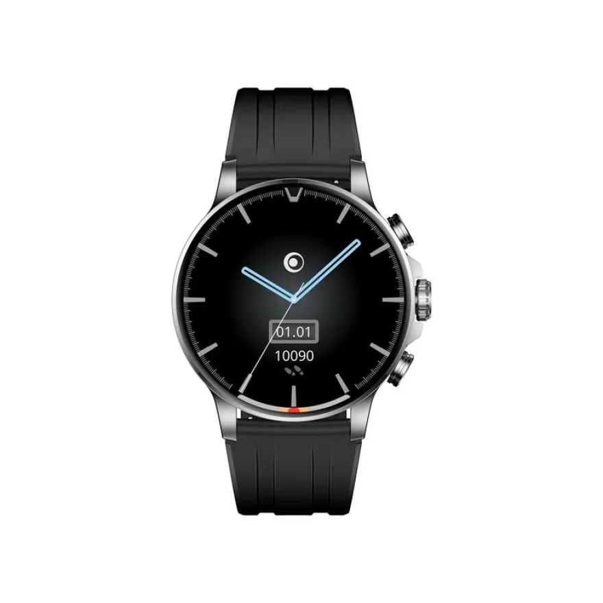 BIGBEN - Montre connectée Round Noire - bluetooth - noir