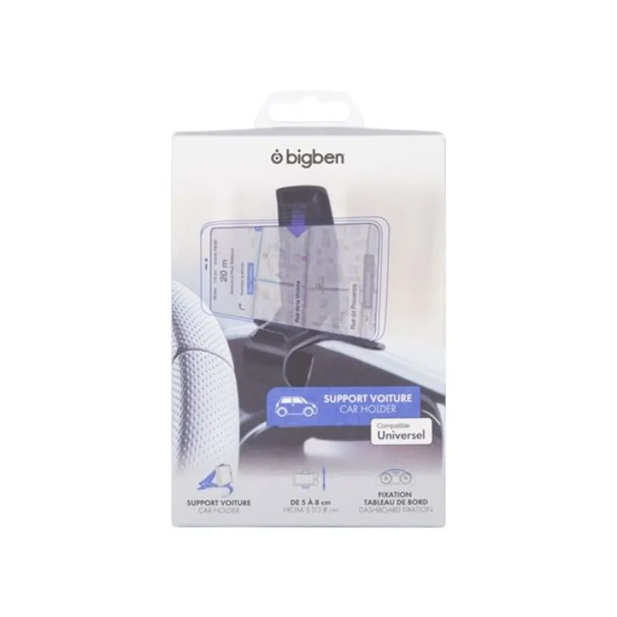 Bigben - support de voiture pour smartphone avec fixation au tableau de bord