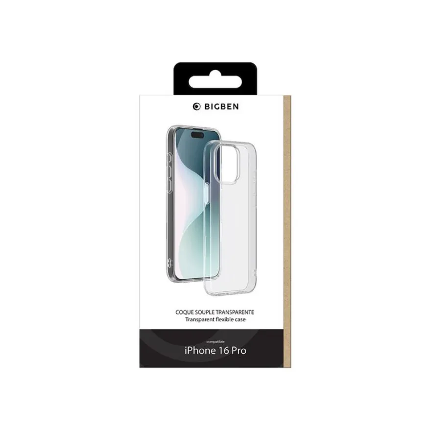 BIGBEN Connected - Coque de protection pour Apple iPhone 16 Pro - transparent