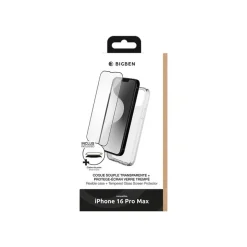 BIGBEN Connected - Coque de protection avec verre trempé - transparent
