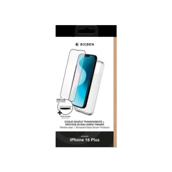 BIGBEN Connected - Coque de protection avec verre trempé - transparent