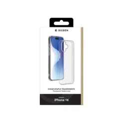 BIGBEN Connected - Coque de protection pour Apple iPhone 16 - transparent