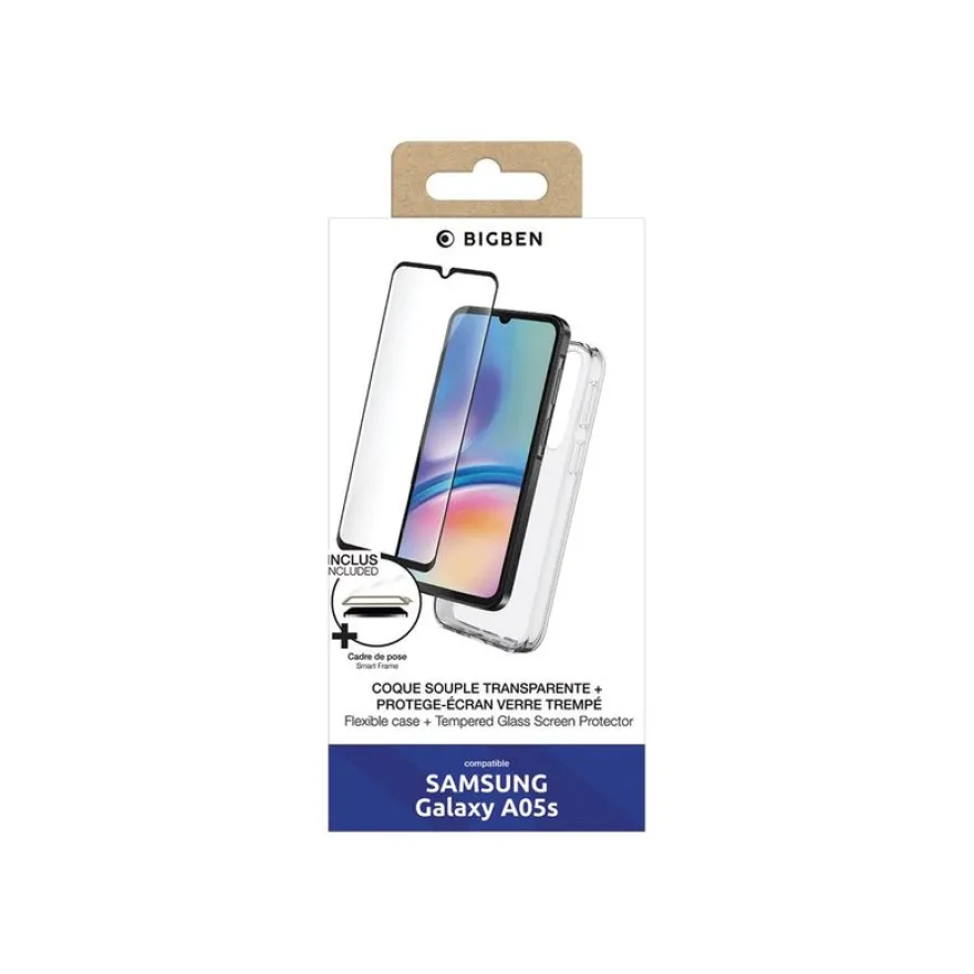 BIGBEN Connected - Coque de protection avec verre trempé - transparent