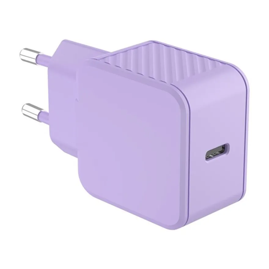 BIGBEN Connected - Adaptateur secteur - USB-C - 20 Watt - violet