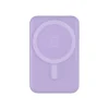 BIGBEN Connected - Banque d'alimentation - magnetic MagSafe wireless, Qi - 5000 mAh - 10 Watt - 2 connecteurs de sortie (USB, 24 pin USB-C) - violet