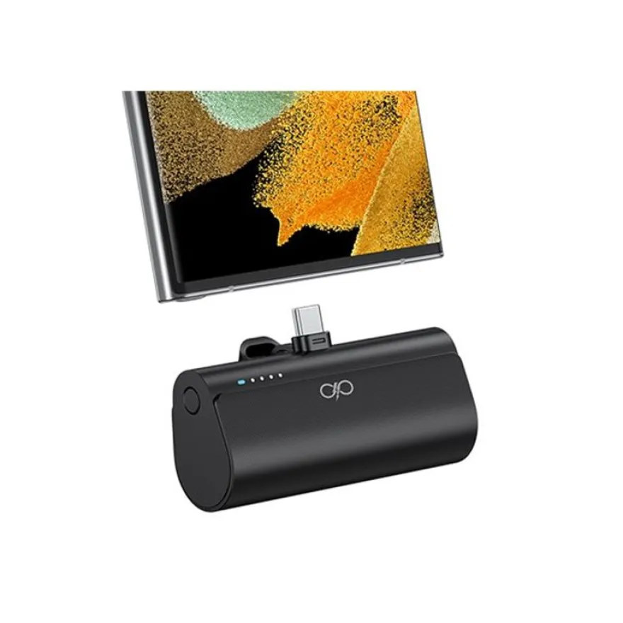BIGBEN Connected - Banque d'alimentation - integrated USB-C connector - 5000 mAh - 20 Watt - PD, Quick Charge (24 pin USB-C) - noir
