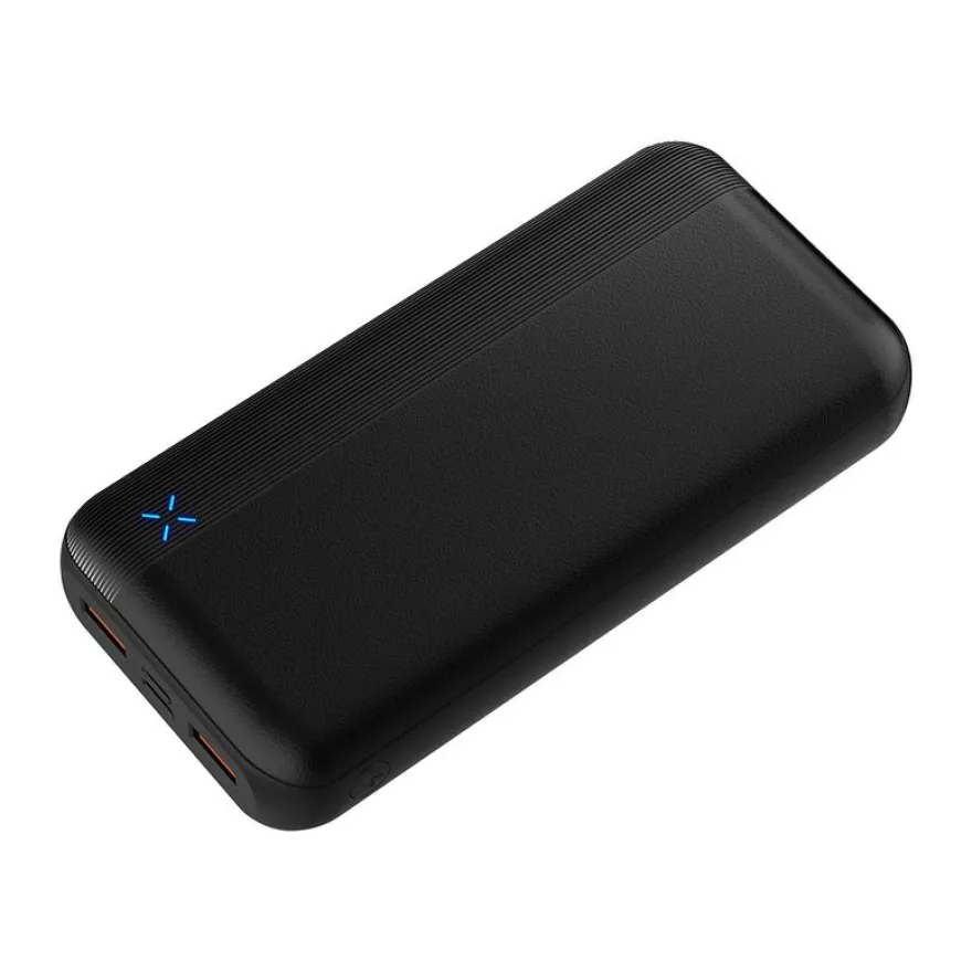 BIGBEN Connected - Banque d'alimentation - ultra-fast - 20000 mAh - 20 Wh - 2.4 A - PD, Quick Charge - 3 connecteurs de sortie (USB, 24 pin USB-C) - noir