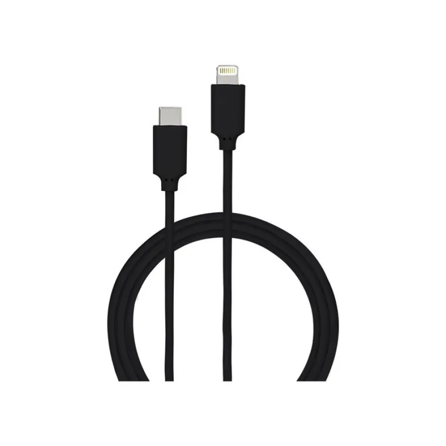 Bigben Connected - câble de charge et de synchronisation USB-C/Connectique Lightning - 2 m - noir