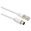 BIGBEN Connected - Câble d'antenne - connecteur IEC pour RJ-45 CAT7 S/FTP - 2 m - blanc