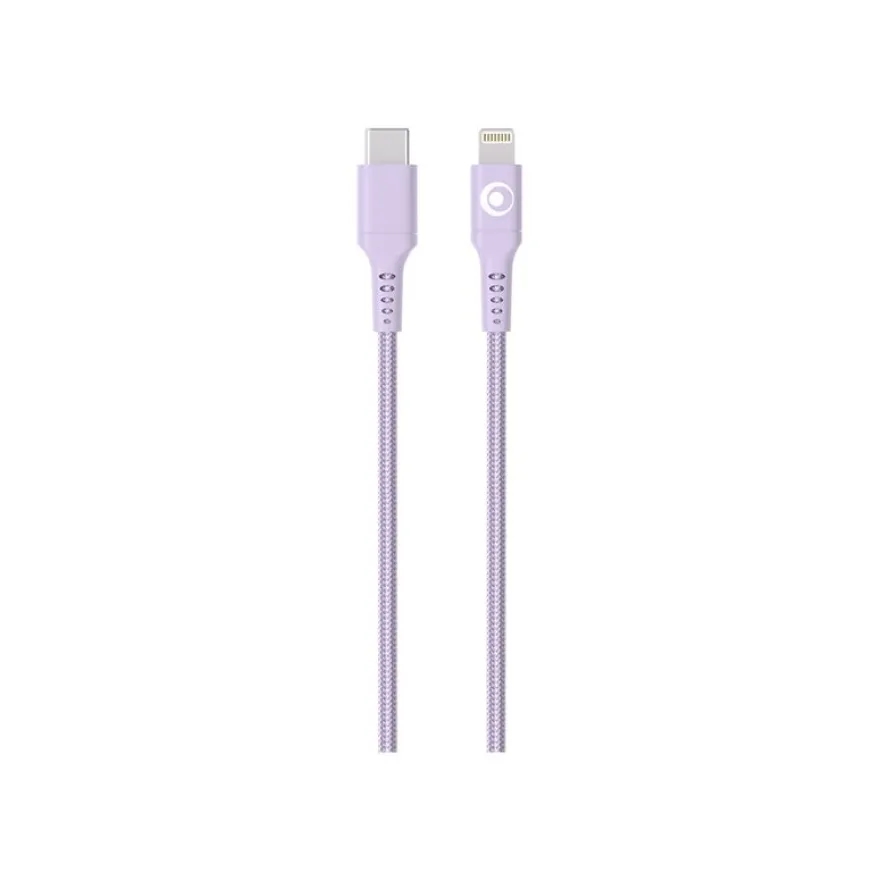 BIGBEN Connected - Câble Lightning - 24 pin USB-C mâle pour Lightning mâle - 1.2 m - violet