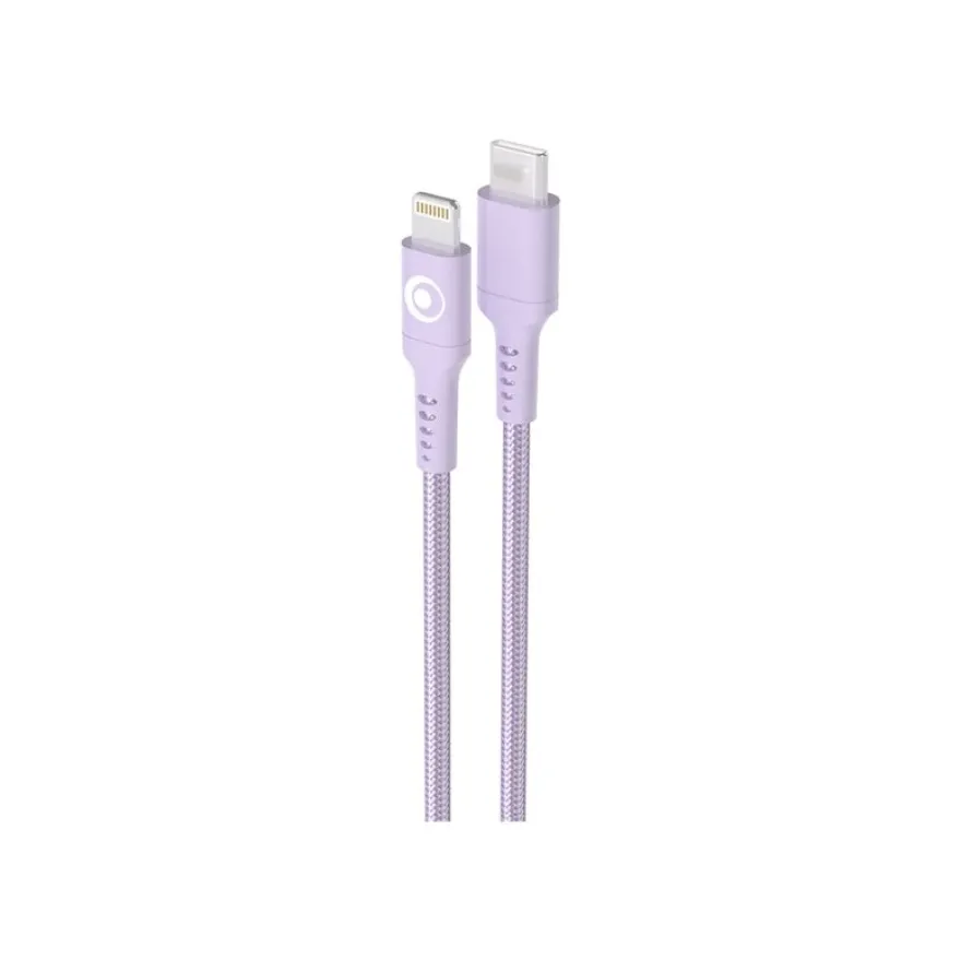 BIGBEN Connected - Câble Lightning - 24 pin USB-C mâle pour Lightning mâle - 1.2 m - violet