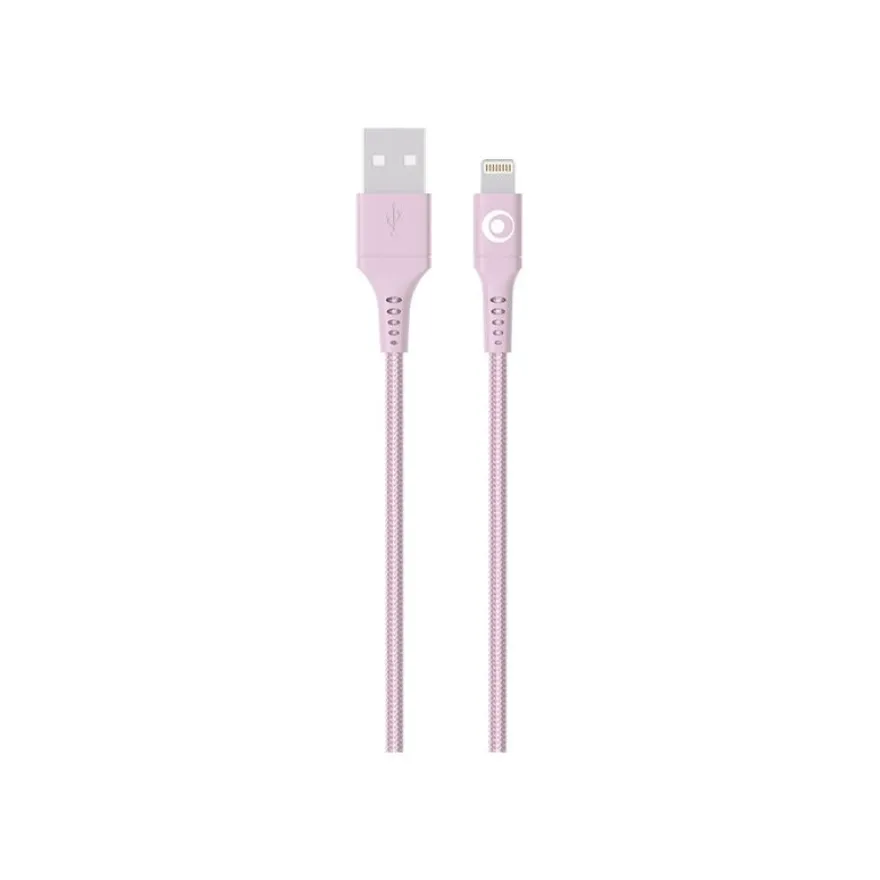 BIGBEN Connected - Câble Lightning - USB mâle pour Lightning mâle - 1.2 m - rose