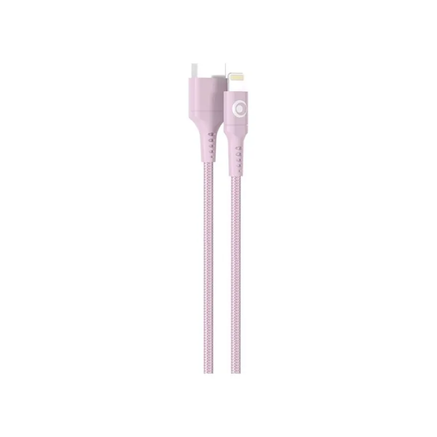 BIGBEN Connected - Câble Lightning - USB mâle pour Lightning mâle - 1.2 m - rose