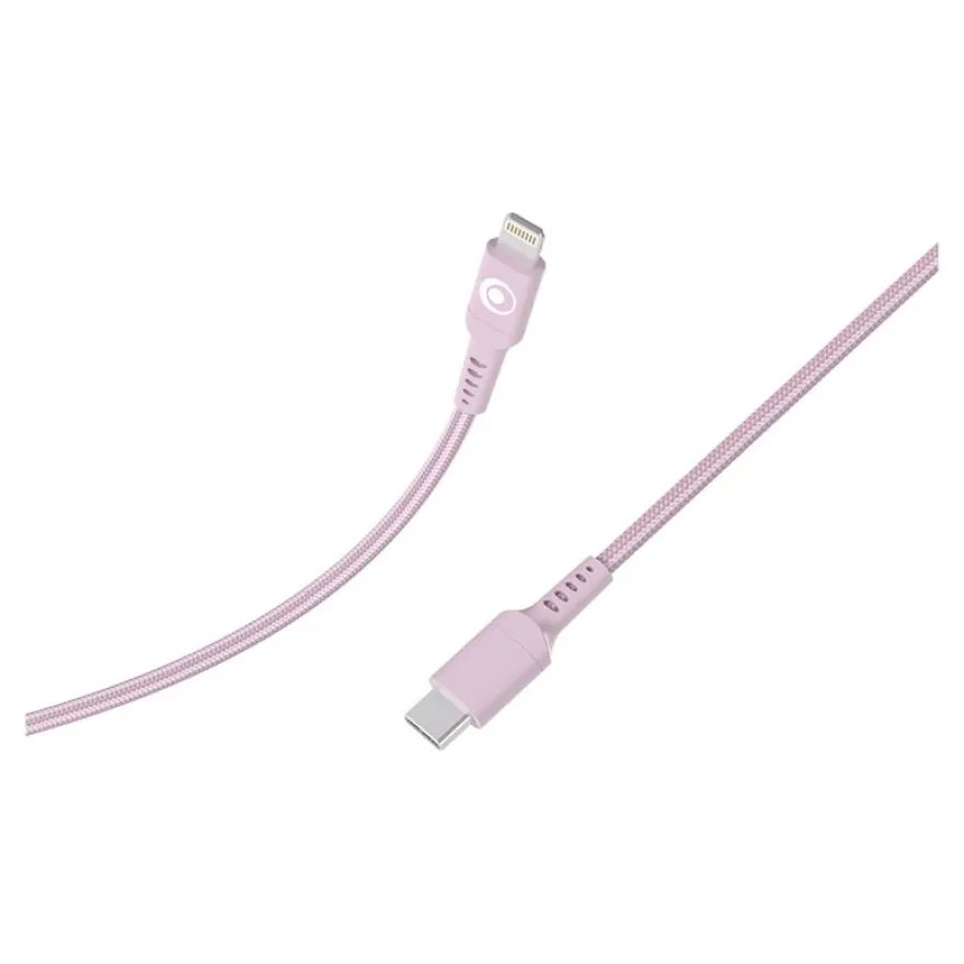 BIGBEN Connected - Câble Lightning - 24 pin USB-C mâle pour Lightning mâle - 1.2 m - rose