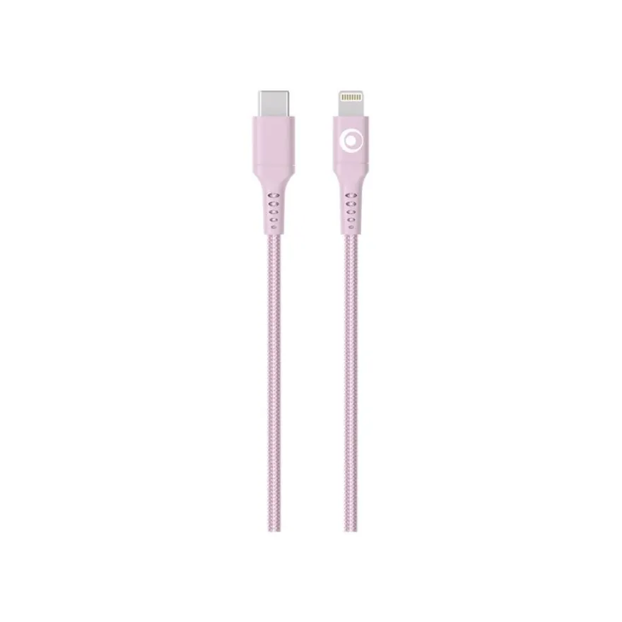 BIGBEN Connected - Câble Lightning - 24 pin USB-C mâle pour Lightning mâle - 1.2 m - rose