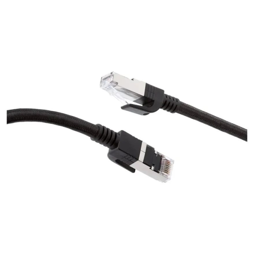 BIGBEN Connected - Câble réseau RJ-45 CAT 8 S/FTP - 5 m - noir
