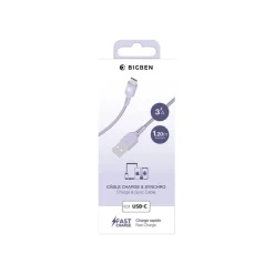 BIGBEN Connected - Câble USB pour 24 pin USB-C (M) - 1.2 m - violet