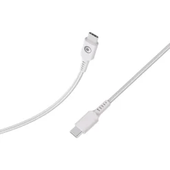 Bigben Connected - Câble USB-C vers USB-C - Tissé - 2m - Blanc