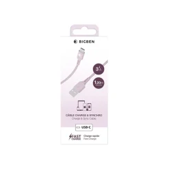 BIGBEN Connected - Câble USB pour 24 pin USB-C (M) - 1.2 m - rose
