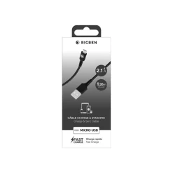 BIGBEN Connected - Câble USB - USB (M) pour Micro-USB de type B (M) - 1.2 m - noir