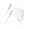 BIGBEN Connected - chargeur secteur pour smartphone - 65W - Power Delivry GaN + Cable USB C/ USB C - Blanc