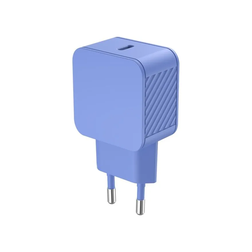 BIGBEN Connected - Chargeur secteur - 20 Watt - PD 3.0, GAN - Fast Charge (USB-C) - bleu