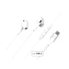BigBen Connected - Ecouteurs filaire avec micro - intra-auriculaire - blanc