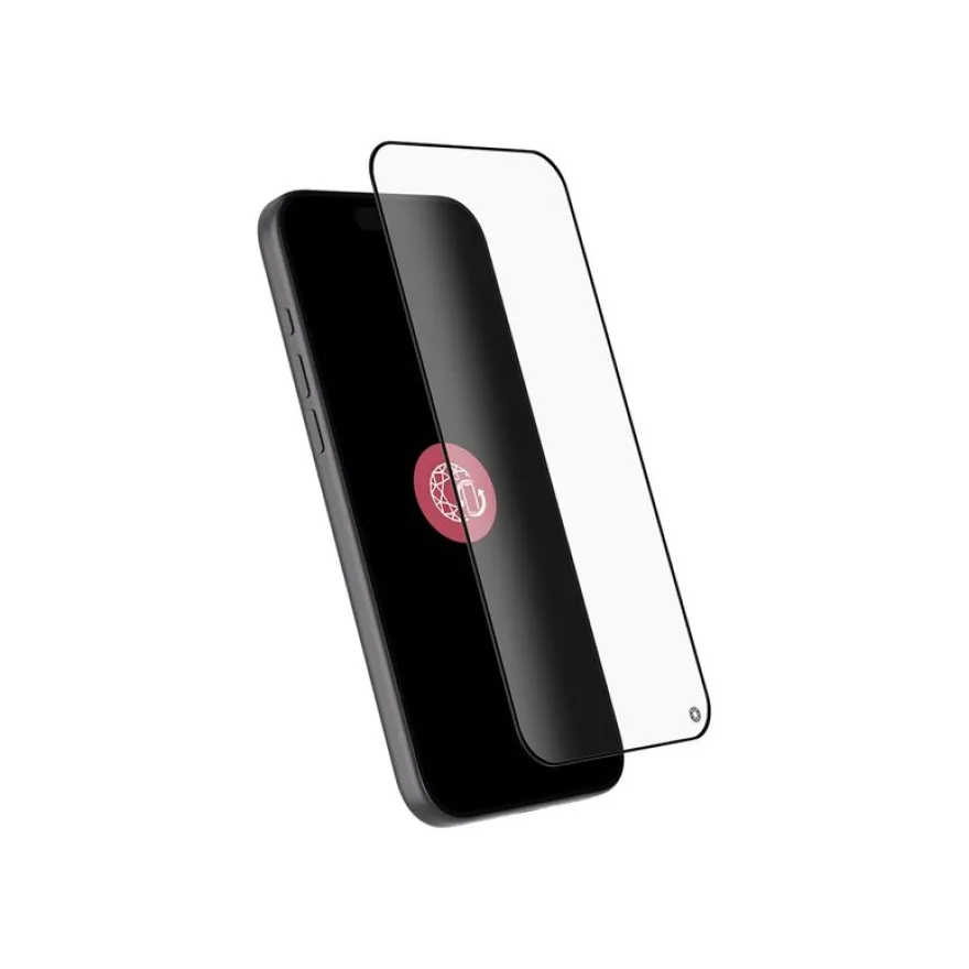 BIGBEN Connected - Protection d'écran en verre pour iPhone 17 Pro Max couleur de cadre noir