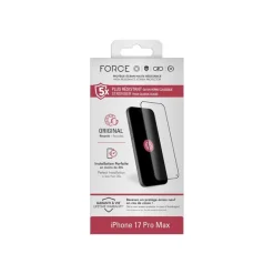BIGBEN Connected - Protection d'écran en verre pour iPhone 17 Pro Max couleur de cadre noir
