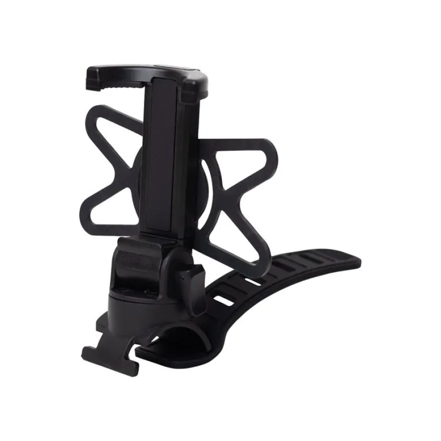 BigBen CONNECTED - Support vélo double fixation pour téléphone portable jusqu'à 6,9" - noir