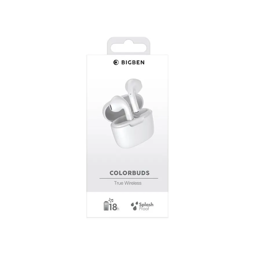 BIGBEN Connected COLORBUDS - Écouteurs sans fil avec micro - blanc