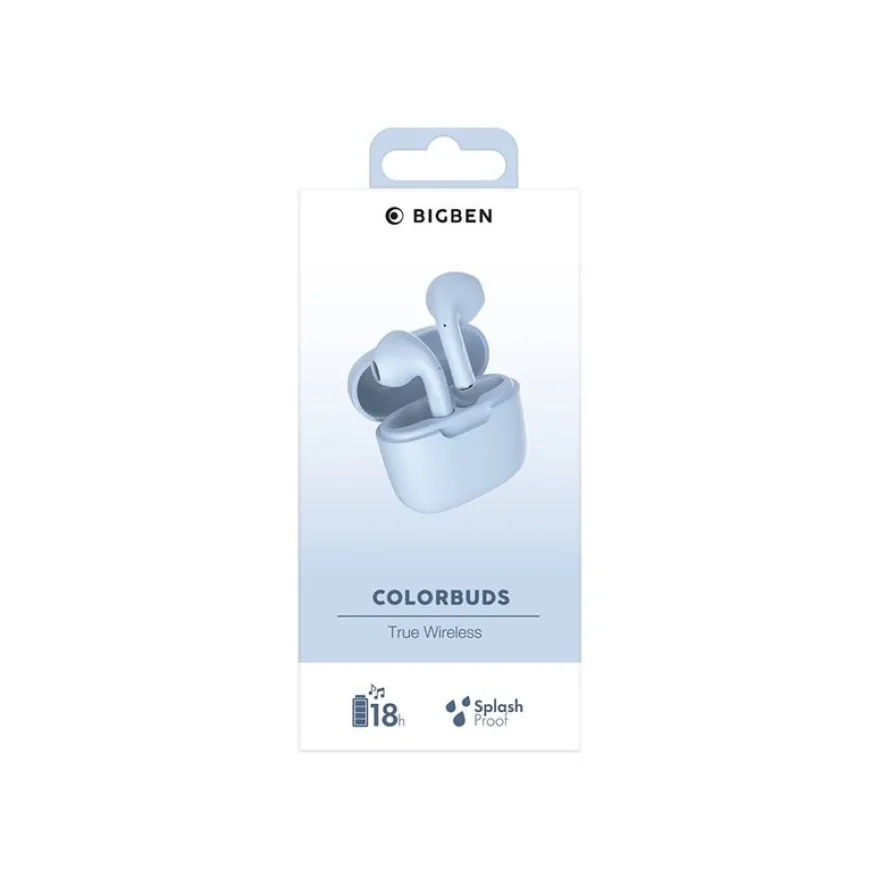 BIGBEN Connected COLORBUDS - Écouteurs sans fil avec micro - bleu
